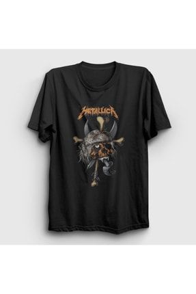Unisex Siyah Skull V2 Metallica T-shirt 293698tt
