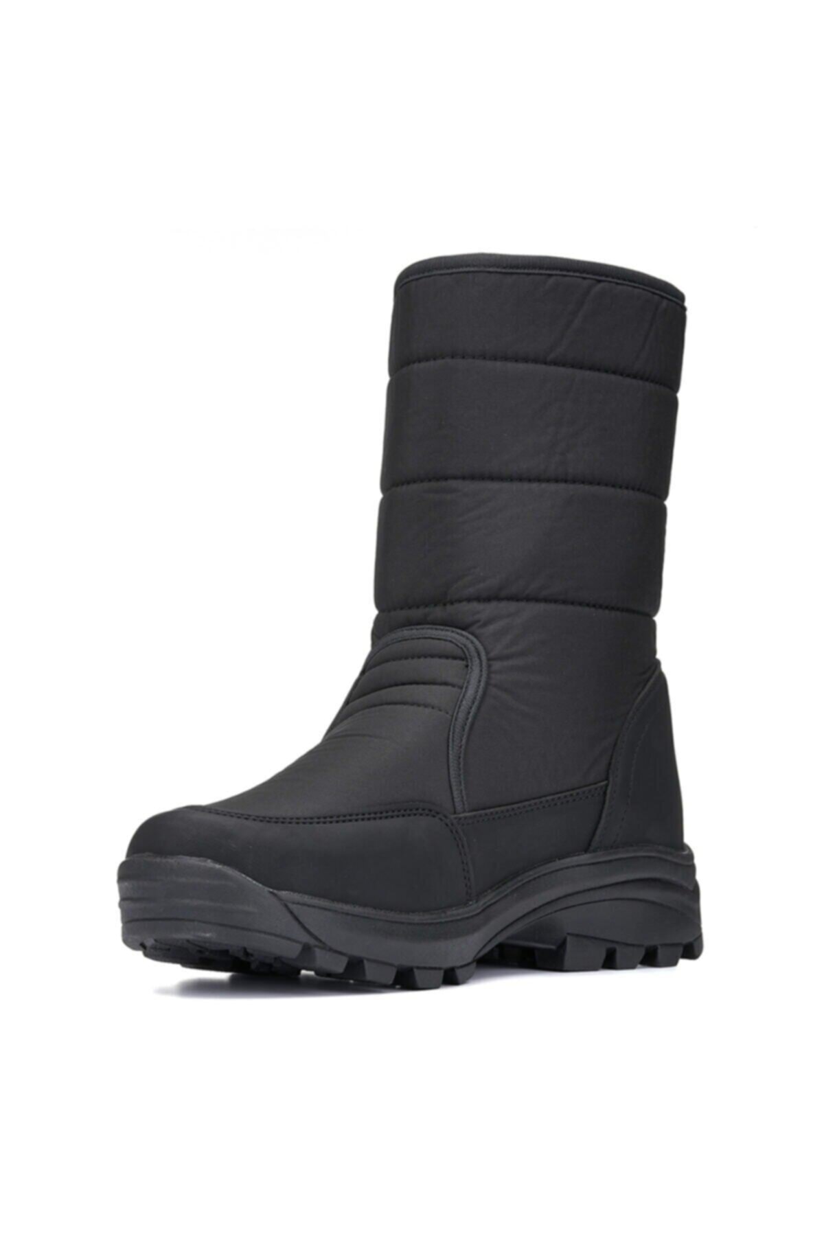 SEVER AYAKKABI  Kar Botu Siyah Kaymaz Taban Içerisi Kürklü 0801 Svr - Görsel 2