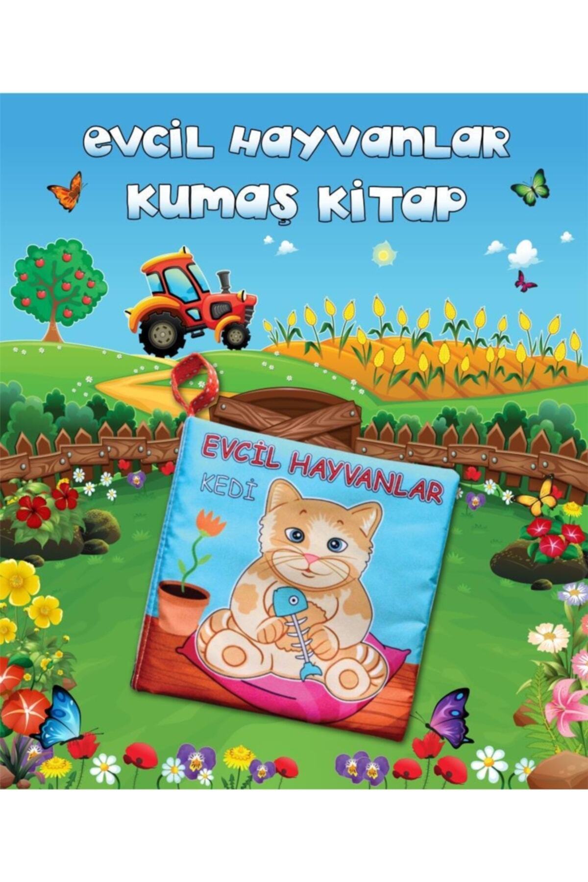 Tox Evcil Hayvanlar Sessiz Kumaş Kitap T110 - Bez Kitap , Eğitici Oyuncak , Yumuşak Ve Hışırtılı