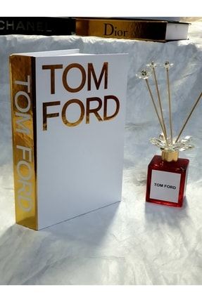 Dekoratif Kitap Kutusu Tom Ford Beyaz Gold DEKORATİF KİTAP KUTUSU 301.019