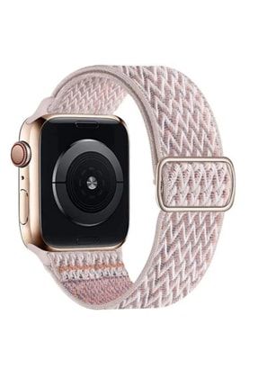 Apple Watch Band (38-40-41 Mm) Ayarlanabilir Tokalı Desenli Esnek Kordon 3840yenimodeldesenli