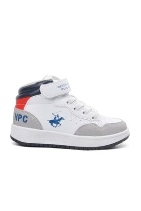 Po-10303 Beyaz Çocuk Bilek Boy Sneaker WP-00000000014893