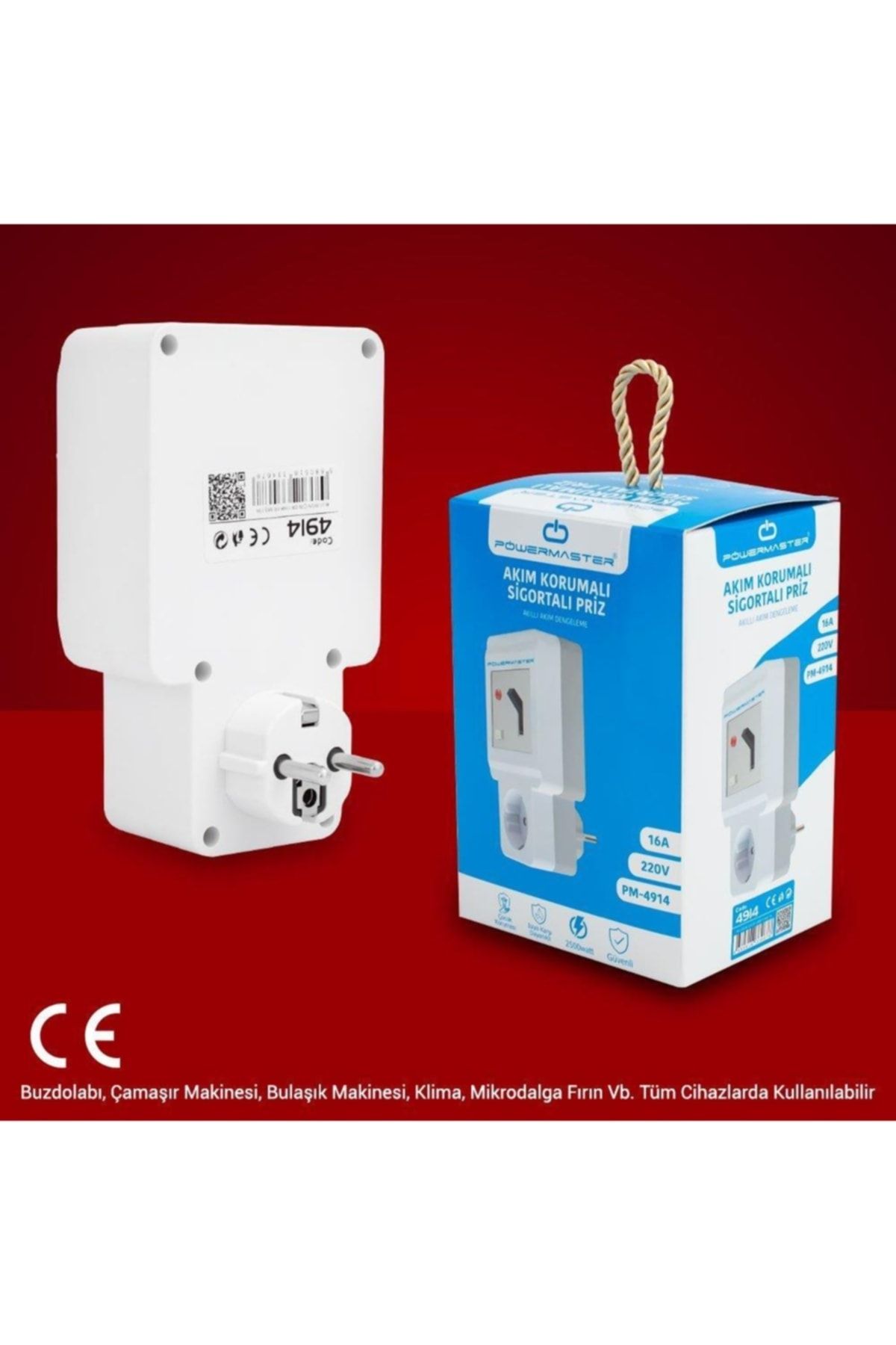 Powermaster-مقبس حماية تيار واحد 220 فولت 16 أمبير - Pm-4914 5