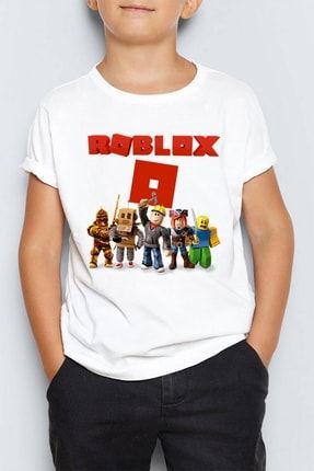 Roblox Baskılı Unisex Çocuk Tişört T-shirt Mr-01 PRA-5697073-567684