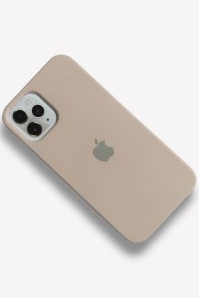 Iphone 12/12 Pro Uyumlu Pudra Lansman Içi Kadife Silikon Logolu Kılıf Trend12