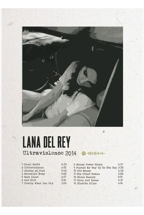 Lana Del Rey Ultraviolence Poster Tablo Ahşap Poster Dekoratif f8f8f8(344)MUS