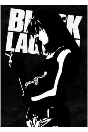 Black Lagoon Revy Tablo Ahşap Poster Dekoratif f8f8f8(4333)anime