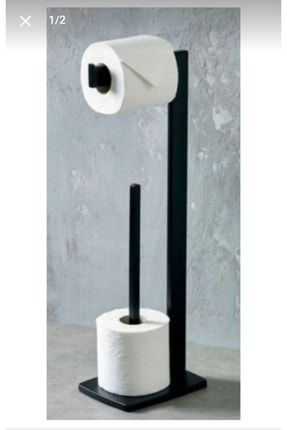 Siyah Metal Tuvalet Kağıtlığı Banyo Klozet Kağıtlık Wc TYC00294371394