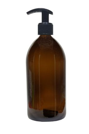 Amber Cam Şişe 1000ml Cam Sıvı Sabun Ve Dezenfekten Pompalı 3 Adet 1000amsa