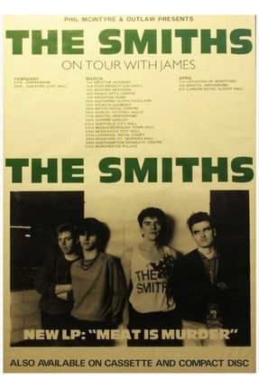 Smiths Tur Tablo Ahşap Poster Dekoratif f8f8f8(1037)band