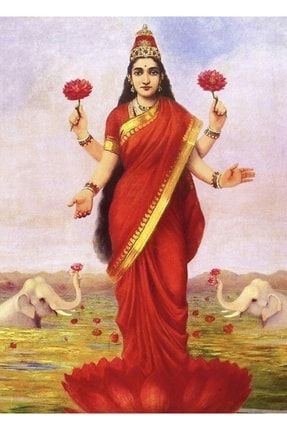 Lakshmi. Lak?mi, Laxmi. Hindu Zenginlik, Servet Ve Refah Tanrıçası. Tablo Ahşap Poster Dekoratif f8f8f8(2490)gezi