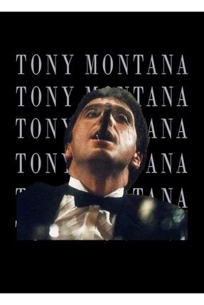 Al Pacino , Tony Montana Karakteri Tablo Ahşap Poster Dekoratif f8f8f8(3128)mov