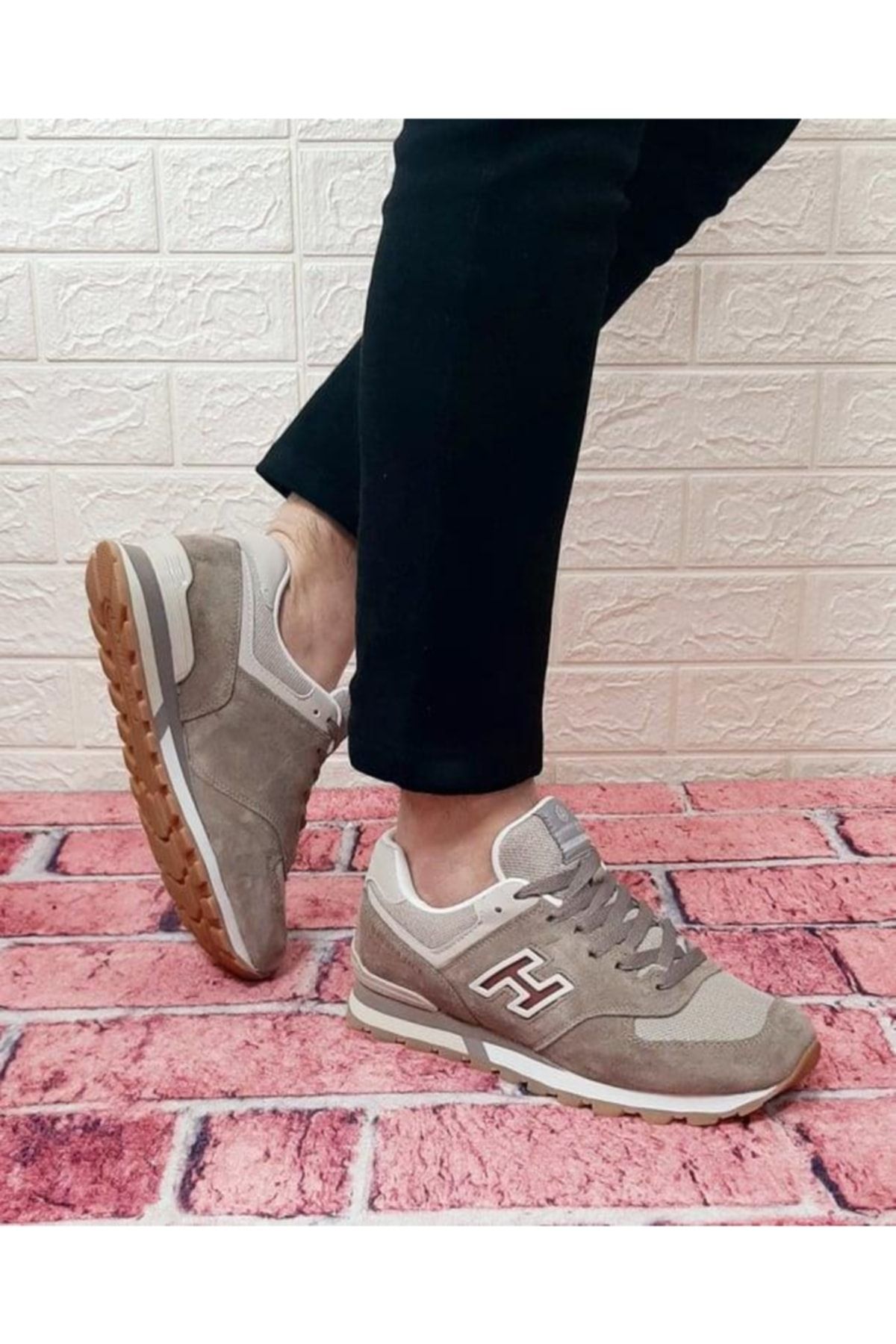 کفش ورزشی چرم طبیعی Hammerjack 19253 شیلی، رنگ بژ Nubuck Hammer Jack
