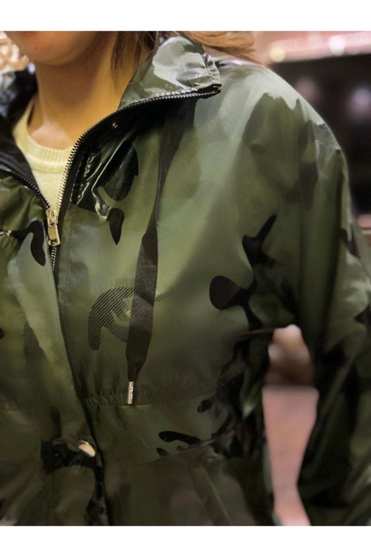 Women's camouflage sales rain jackets