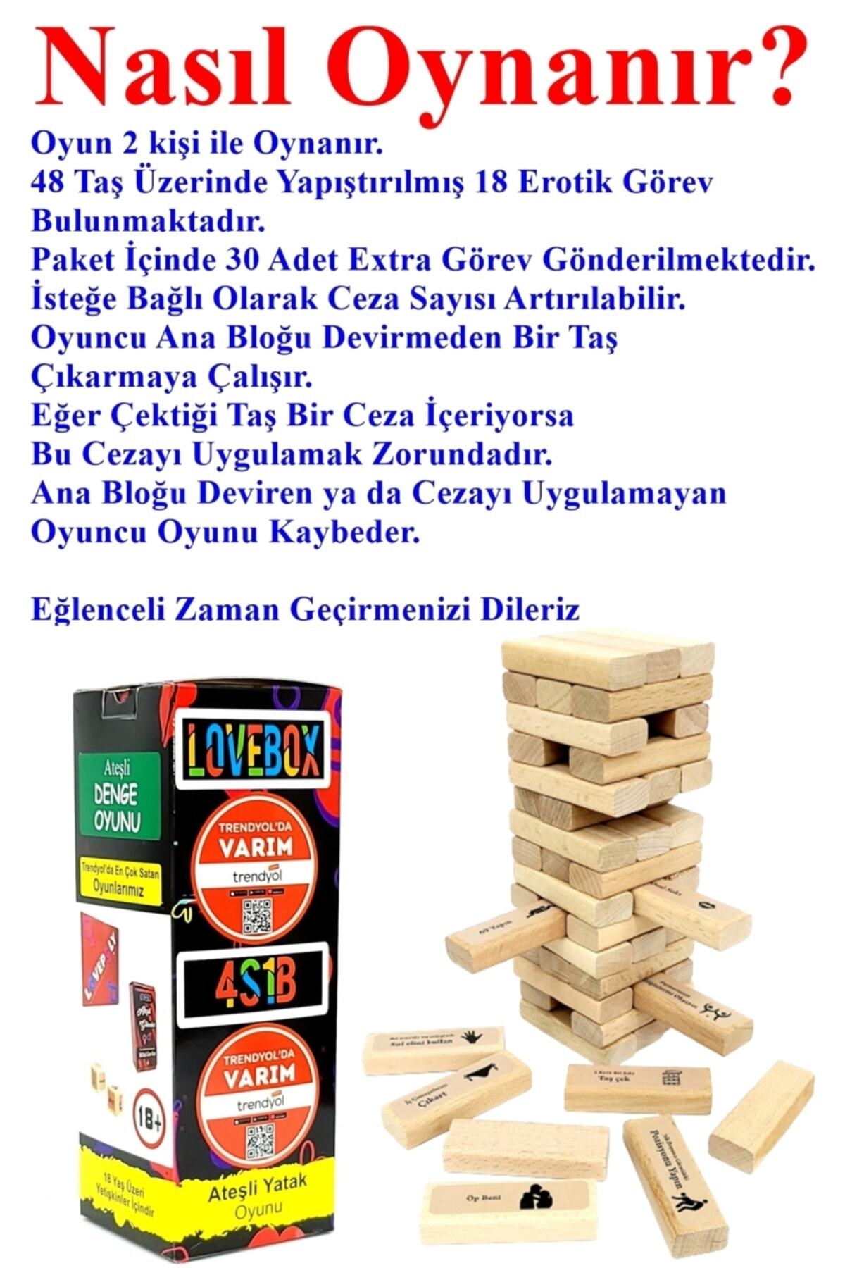 Fantezi Harness Kırmızı Bacak Bandı Ve 48 Erotik Cezalı Yetişkin Fantezi Denge Oyunu Seti 4