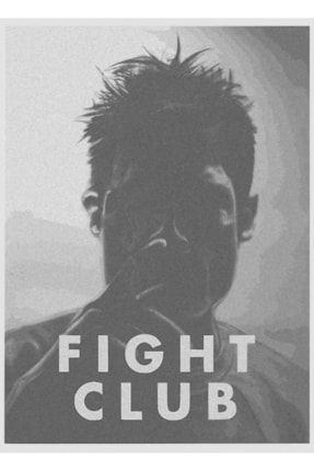 Tyler Durden Fight Club Movie Fanart Tablo Ahşap Poster Dekoratif f8f8f8(1166)cin