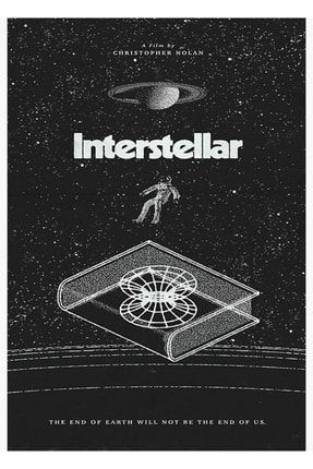 Poster Of The Movie Interstellar Tablo Ahşap Poster Dekoratif f8f8f8(273)cin