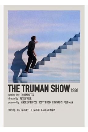 The Truman Show Movie Tablo Ahşap Poster Dekoratif f8f8f8(293)cin