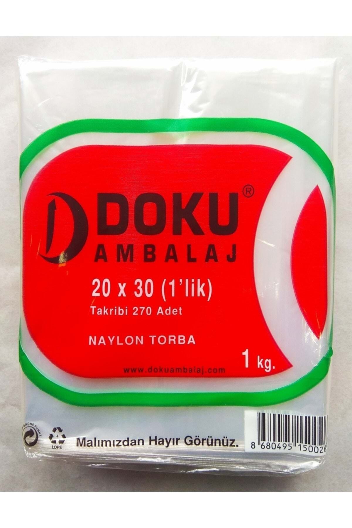 Doku Naylon Bakkaliye Torbası 20x30 cm