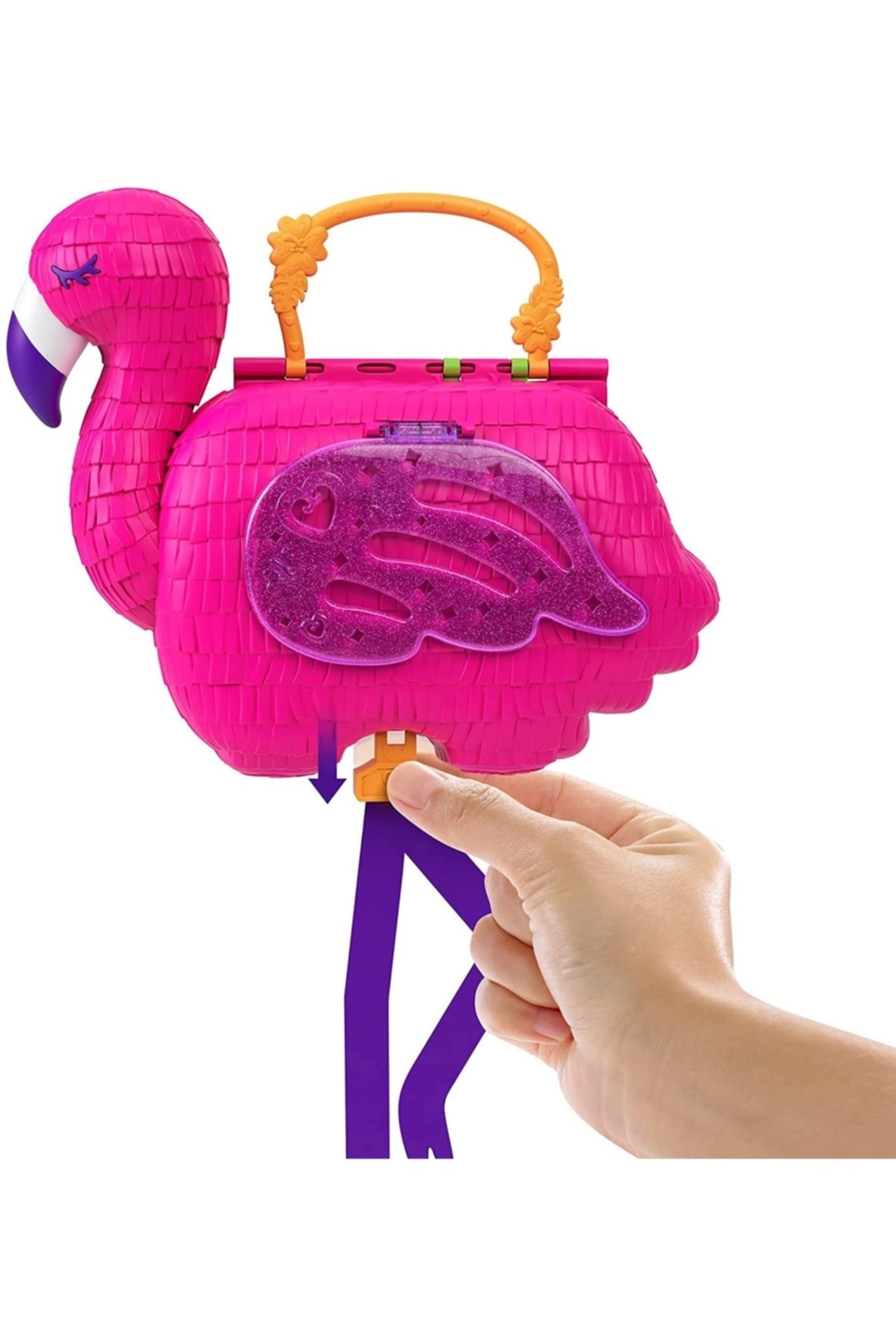 Polly Pocket Flamingo Partisi Large Compact Çanta Oyun Seti fotoğrafı 2 (önizleme)