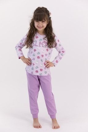 Rolypoly Sleep Açık Lila Kız Çocuk Mevsimlik Pijama Takımı RP2561-C