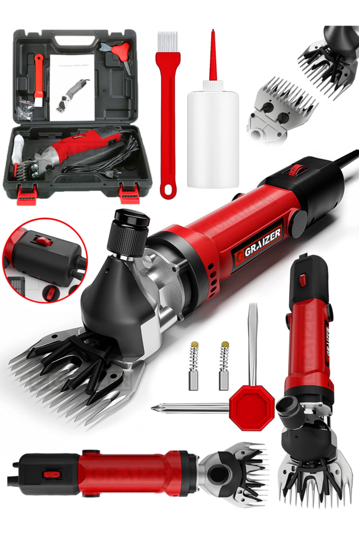 Graizer Alman 3000 W Devir Ayarli Bakir Sargili Çift Soğutmalı