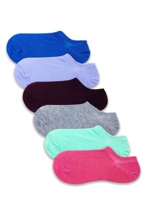 Erkek Çorap Patik Corap Kadın Havlu Renkli Desenli Çoraplar 6 Adet SS-303