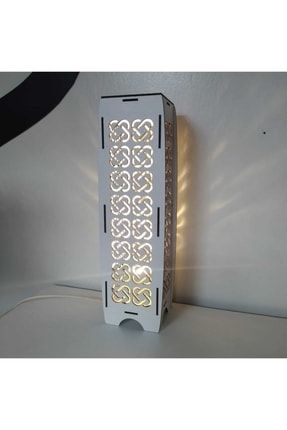 Ahşap Ev Dekorasyonu Masa Üstü Gece Lambası Led Işıklı Lambader (GK41) LMBDR006