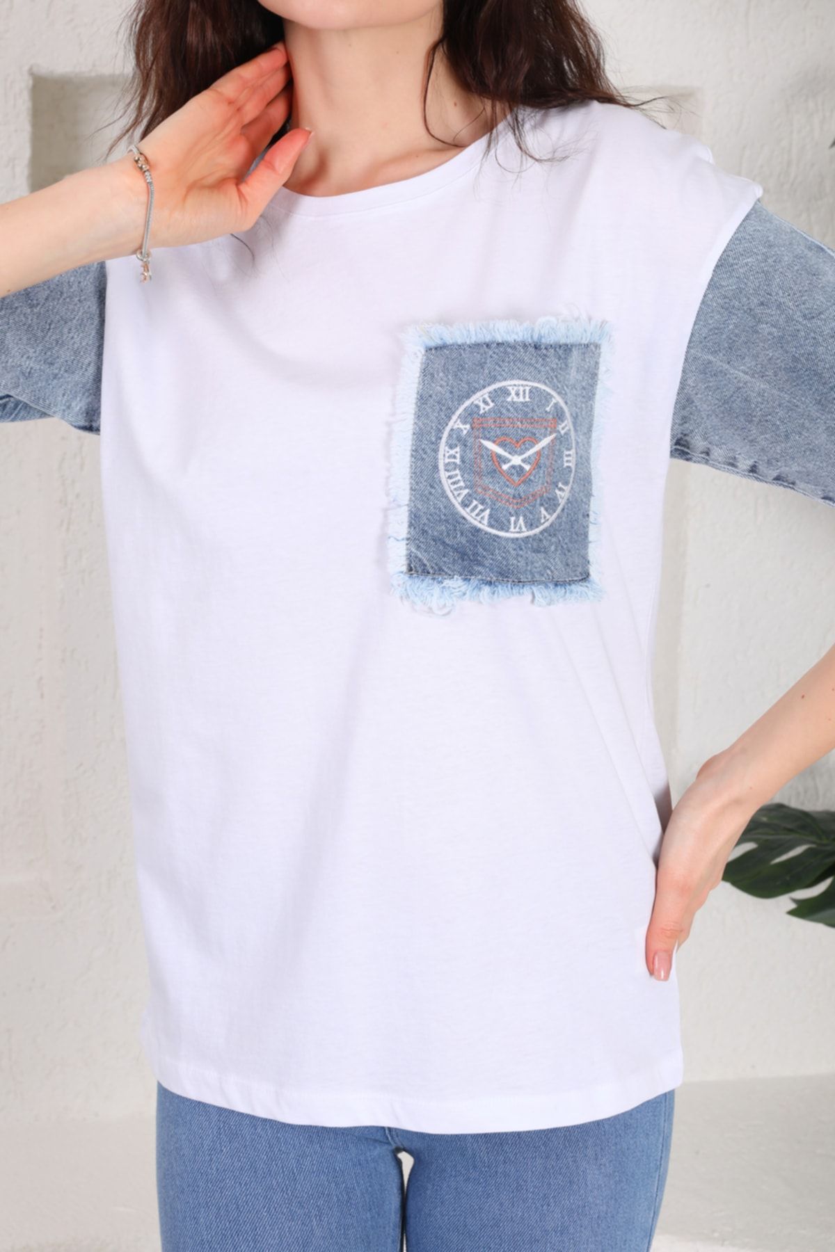 T shirt outlet pocket embroidery