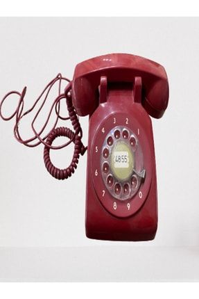 Kırmızı Çevirmeli Telfon Hatasız Ürün TYC00356841275