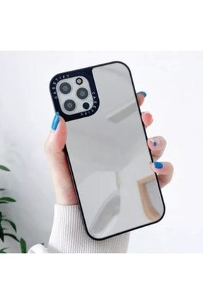 Aksesuarshow Iphone 12 Pro Uyumlu Casetify Gümüş Aynalı Kılıf aksesuar19