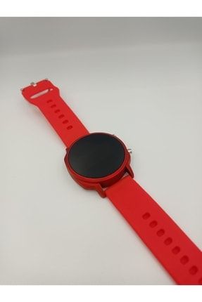 Kırmızı Silikon Kordonlu Kırmızı Kasa Trend Model Led Unisex Kol Saati 879568