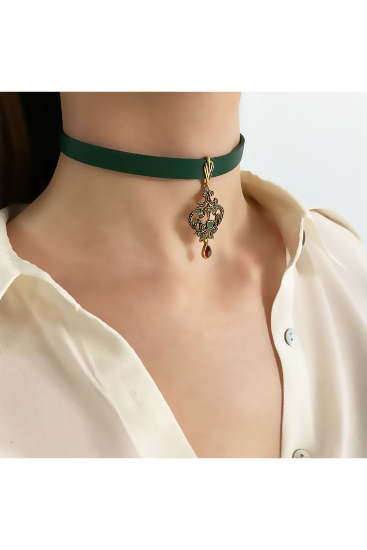 Choker green shop