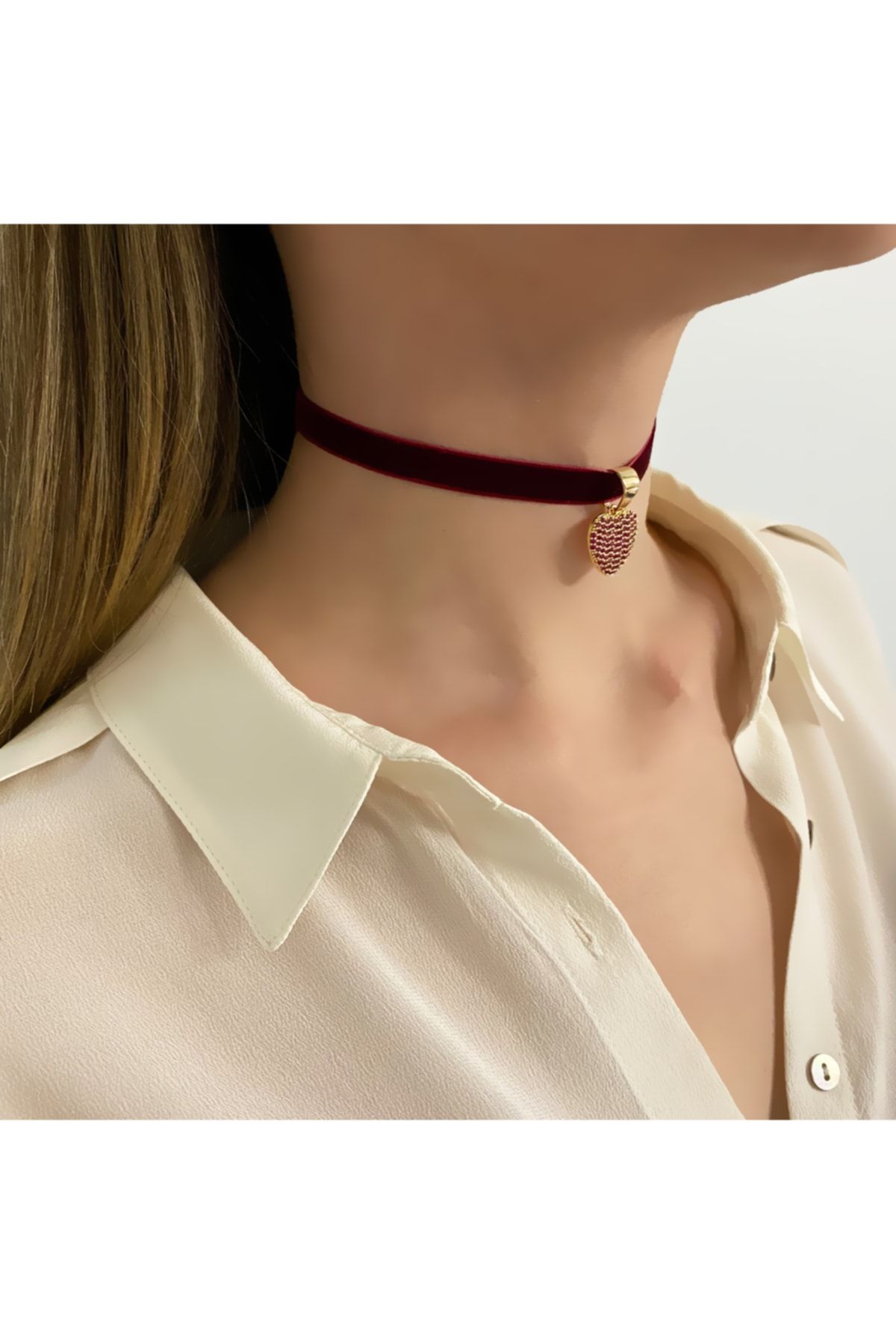 Burgundy choker new arrivals