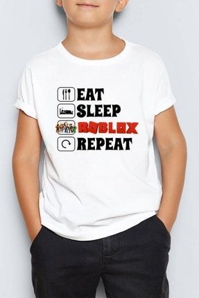 Roblox Baskılı Unisex Çocuk Tişört T-shirt Mr-03 PRA-5697117-435448