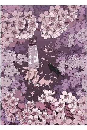 Estetik Anime Sakura Tablo Ahşap Poster Dekoratif f8f8f8(2876)anime