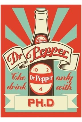 Dr. Pepper Vintage Tablo Ahşap Poster Dekoratif f8f8f8.u3(52)MUS
