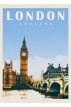 Londra Ingiltere Baskısılondra Manzarası Birleşik Krallık Tablo Ahşap Poster Dekoratif f8f8f8(911)gezi