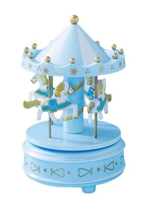 Sevimli Mavi Atlı Karınca Müzikli Kurmalı Oyuncak Dekorasyon Doğum Günü Hediyesi Tatlı Melodili er12a