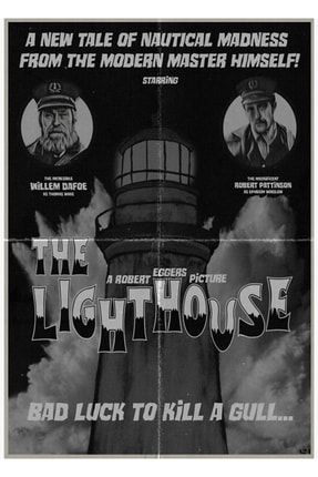 The Lighthouse Vintage Poster Tablo Ahşap Poster Dekoratif f8f8f8(111)cin