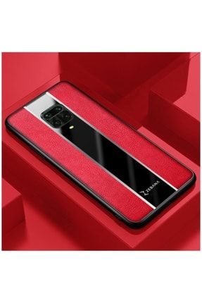 Xiaomi Redmi Note 9 Pro Uyumlu Kılıf Premium Deri Kılıf Kırmızı 1994-m410