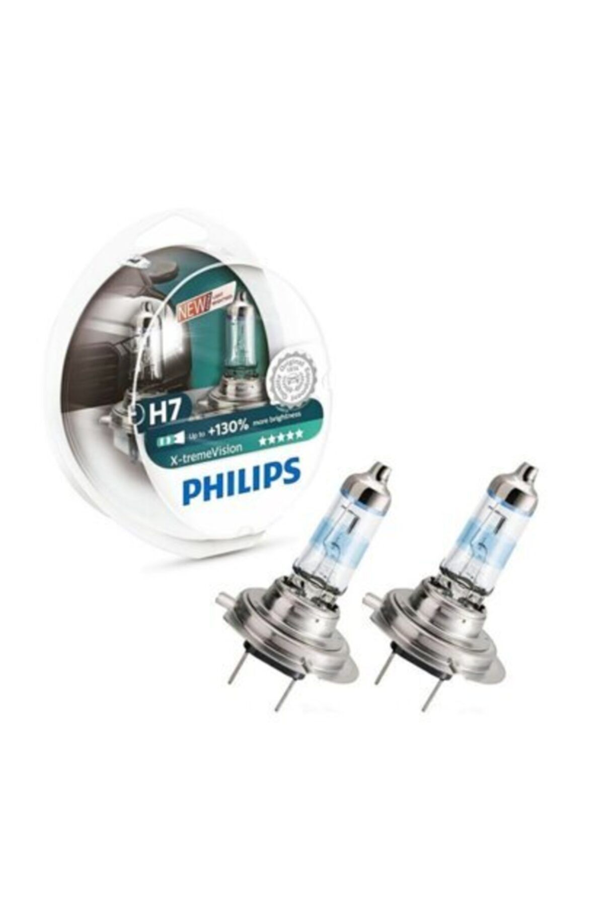 Philips Xtreme Vision H7 %130 Daha Fazla Işık + %20 Beyaz Işık