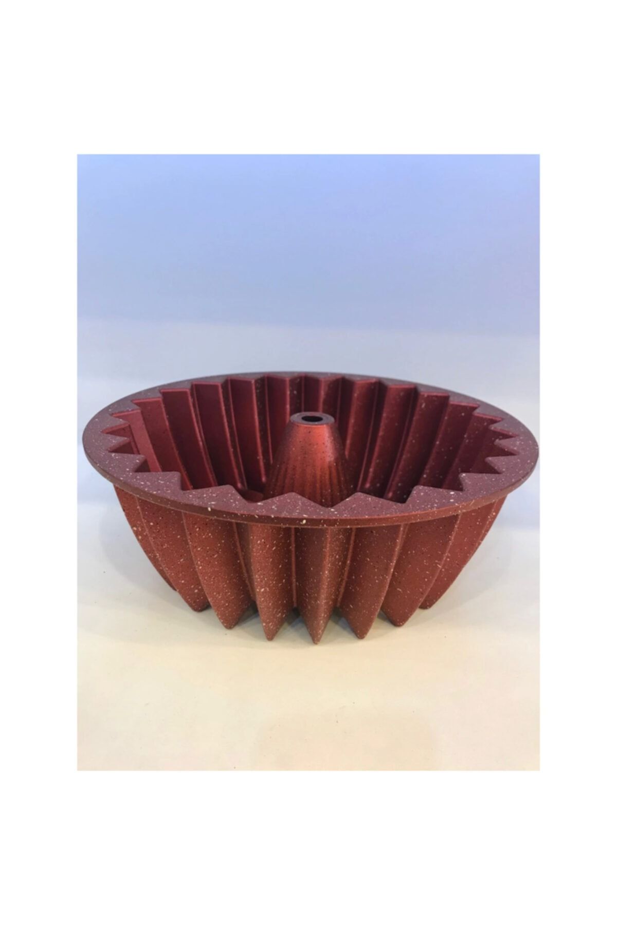 Döküm Granit Kek Kalıbı 26 cm Kırmızı