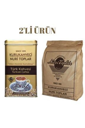 Kurukahveci Türk Kahvesi 300 Gr. Teneke -250 Gr Kese 2'li Ürün KAHVE2