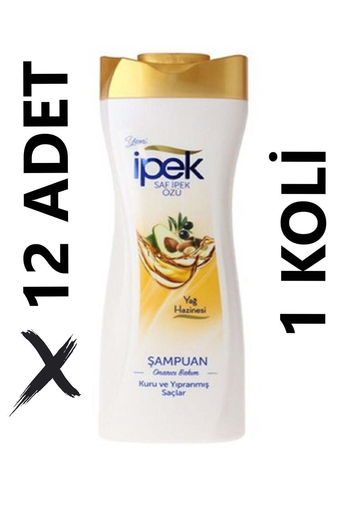 İpek Şampuan Kuru Ve Yıpranmış Saçlar Için Onarıcı Bakım Yağ Haznesi-600mlx12 Avantaj Paketi