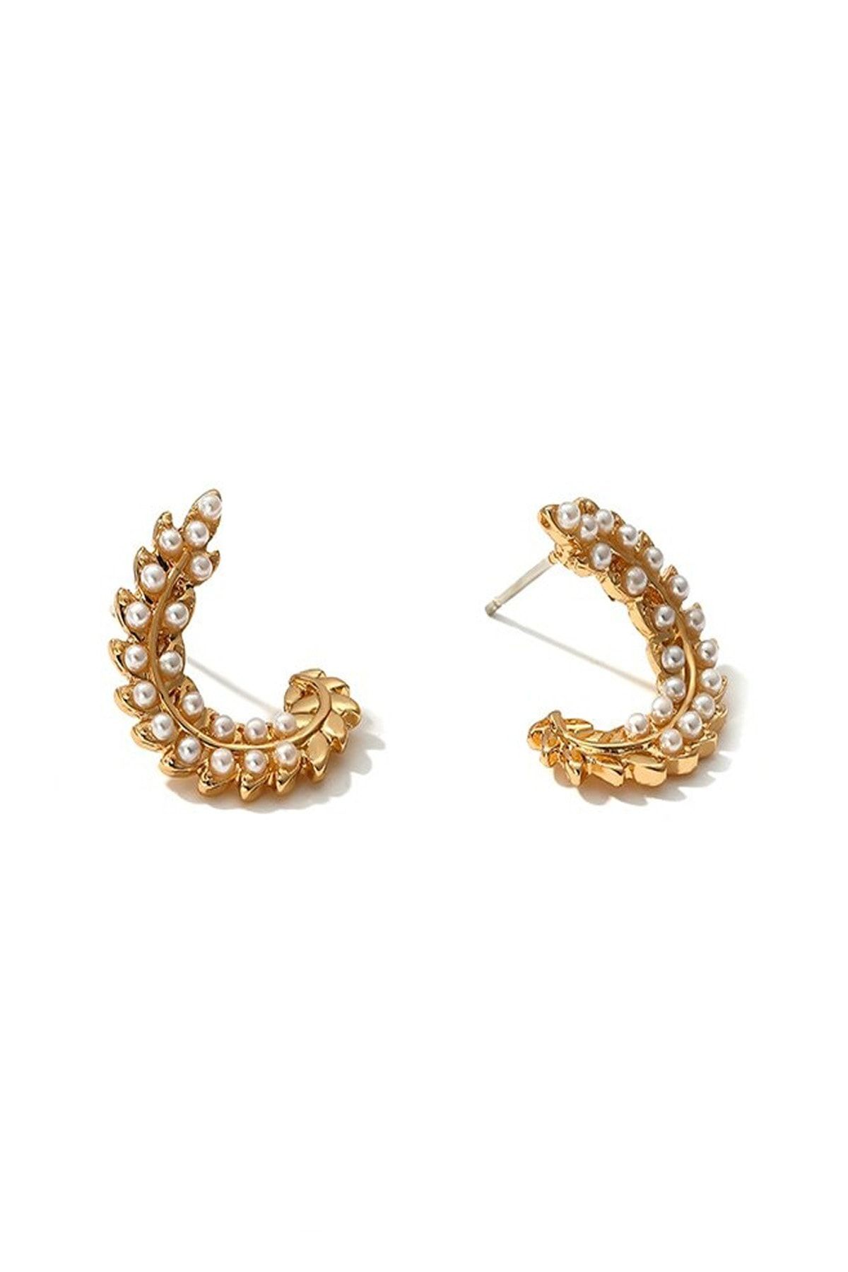 Leaf earrings clearance