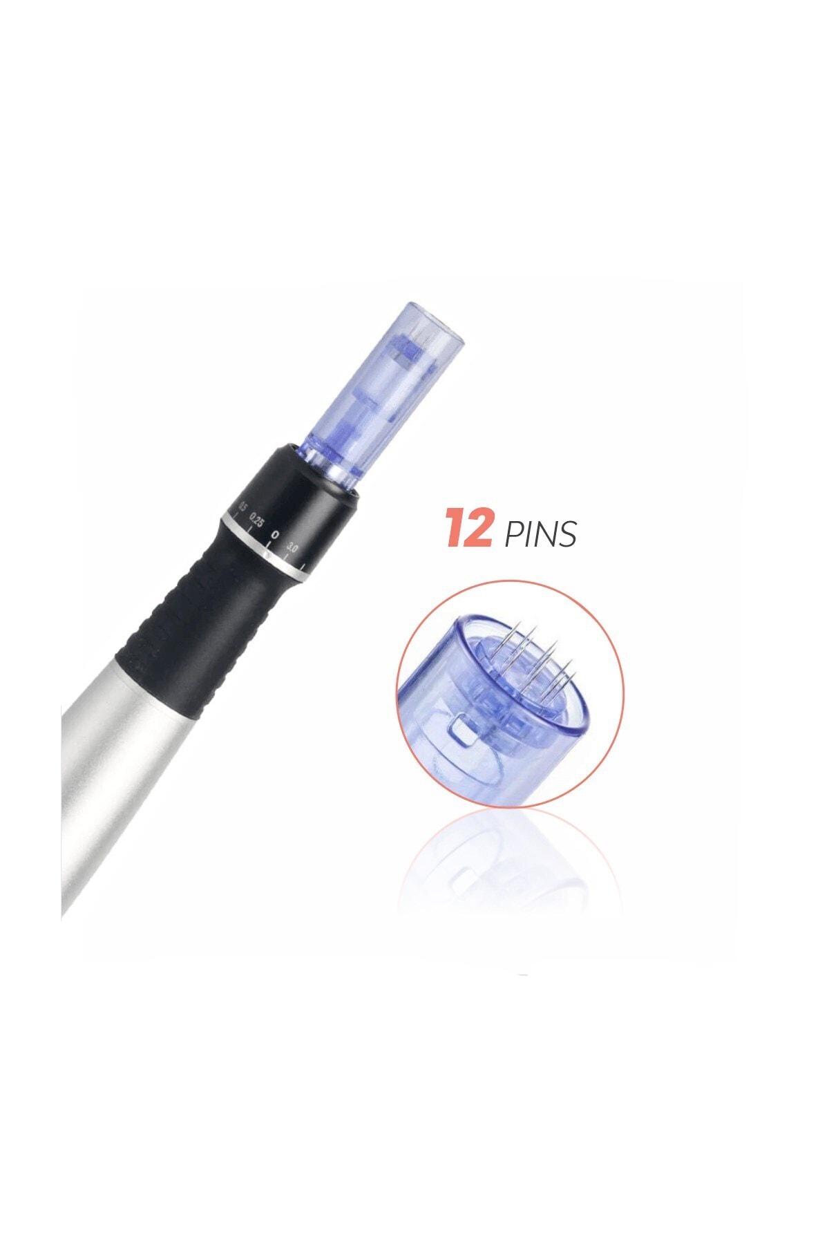Ekai Dermapen Iğnesi- Mavi Kapaklı 12 Iğneli  10 Adet Dr.pen Ultıma A1 Cihazlara Uyumlu