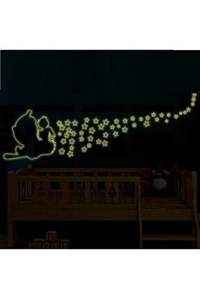 Doreamon Karanlıkta Parlayan Fosforlu Bebek Odası Duvar Süsü Sticker MK-306