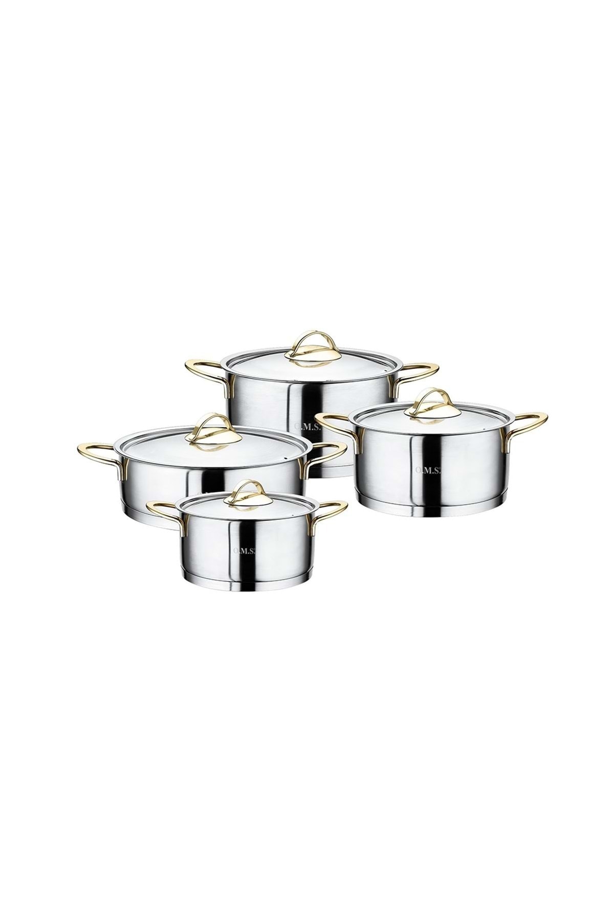 Oms 8 Parça Silindir Çelik Tencere 1012 Gold - Fiyatı, Yorumları