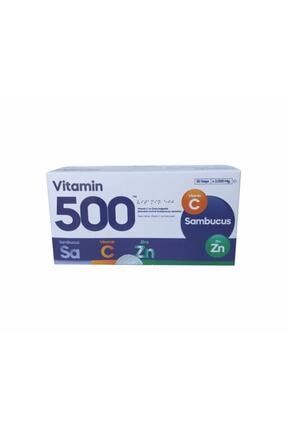 Vitamin 500 Vit C + Sambucus + Zinc 30 Saşe Kara mürver Vitamin C Çinko